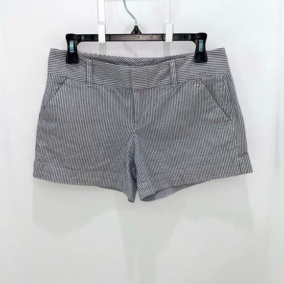 Calvin Klein Pinstripe Seersucker Short Shorts Size 2 - Picture 2 of 9